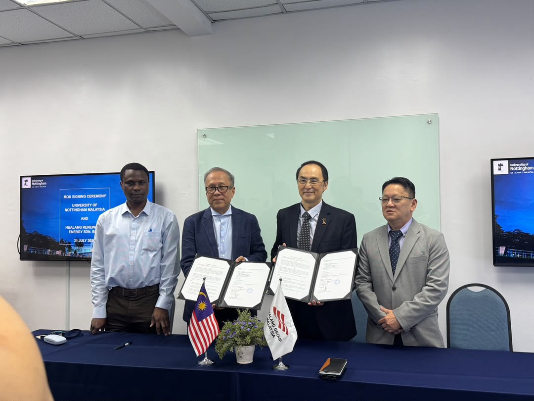 MOU Signing between University of Nottingham Malaysia (UNM) and Hualang Renewable Energy Sdn Bhd