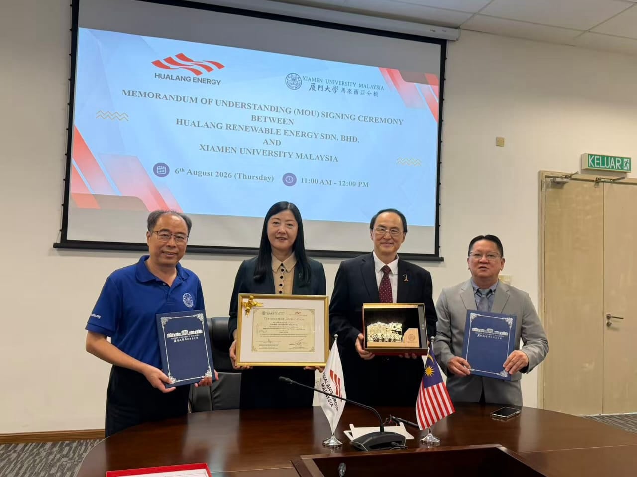 Xiamen University Malaysia and Hualang Renewable Energy Sign MOU for Sustainable Energy Research